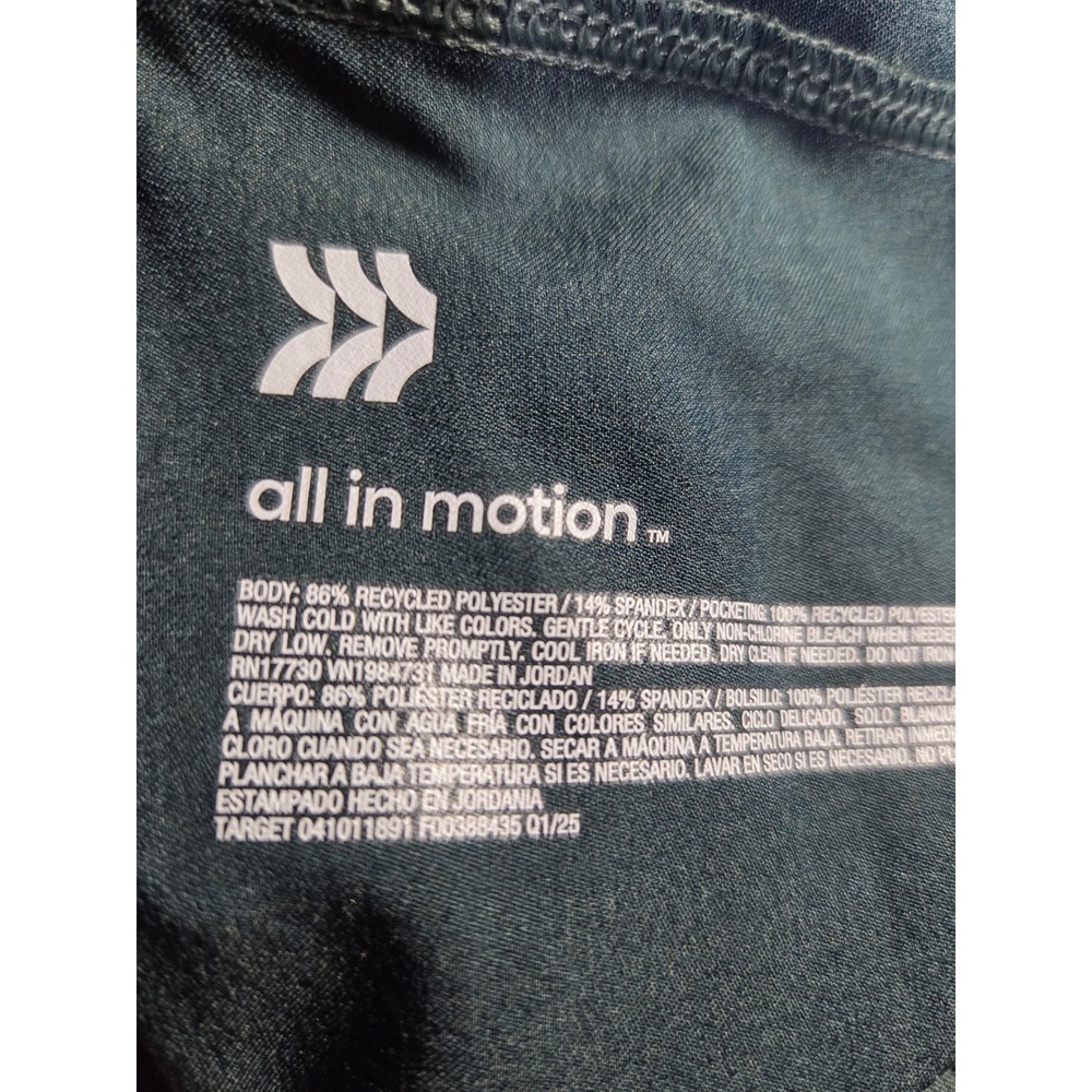 All in Motion Mens 8 Inch Everyday Woven Shorts Dark Teal Green Medium NWT - Picture 6 of 7